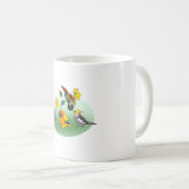 Custom Birb Doodle Kaffeetasse (VorderseiteRechts)