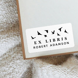 Custom Birds Personal Library Ex Libris Buchzeiche Adressaufkleber