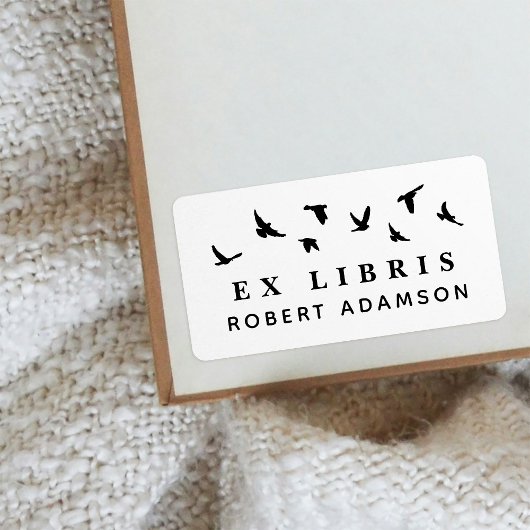 Custom Birds Personal Library Ex Libris Buchzeiche Adressaufkleber