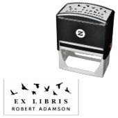 Custom Birds Personal Library Ex Libris Buchzeiche Permastempel (Beispiel)