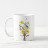 Custom Birth Flower Daffodil Personalized Mug Kaffeetasse (Links)