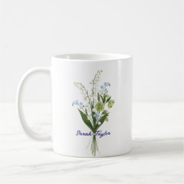 Custom Birth Flower Lily of The Valley Kaffeetasse
