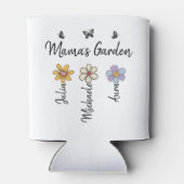 Custom Birth Flower Mug Names, Mama's Garden Gift Dosenkühler (Rückseite)
