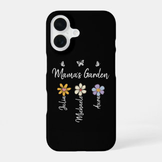 Custom Birth Flower Mug Names, Mama's Garden Gift iPhone 16 Hülle
