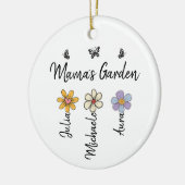 Custom Birth Flower Mug Names, Mama's Garden Gift Keramik Ornament (Links)