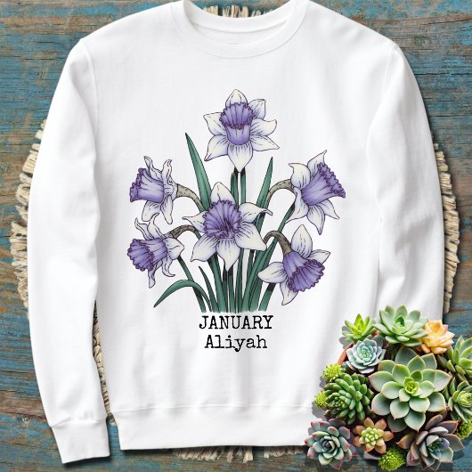 Custom Birth Monat Personalisierte Mama Geschenk O Sweatshirt