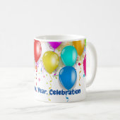 Custom Birthday Balloon Tasse (VorderseiteRechts)