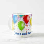 Custom Birthday Balloon Tasse (Vorderseite Links)