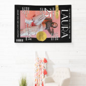 Custom Birthday Banner, Magazine Cover for Women Banner (InSitu)