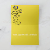 CUSTOM BIRTHDAY BILLBOARD W/ SITTING BLACK CAT KARTE (Innenseite)