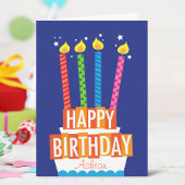 Custom Birthday Cake Grußkarte Karte