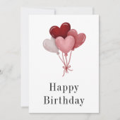 Custom Birthday Card, Balloon Birthday Card Einladung (Vorderseite)