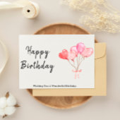 Custom Birthday Card, Balloon Birthday Card Einladung
