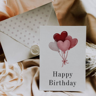 Custom Birthday Card, Balloon Birthday Card Einladung