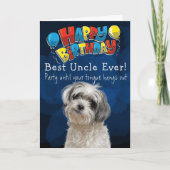 Custom Birthday Card Best Uncle Ever Dankeskarte (Vorderseite)