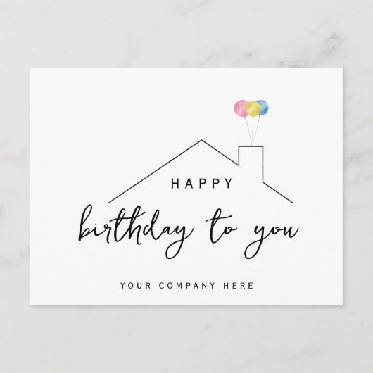 Custom Birthday Card für Kelly Postkarte (Vorderseite)