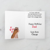 Custom Birthday Card King Charles Cavalier Dankeskarte (Innenseite)