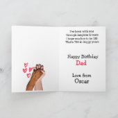 Custom Birthday Card von Ihrem Australian Doodle Dankeskarte (Innenseite)