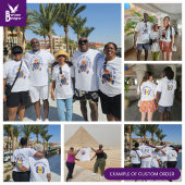 Custom Birthday Celebration Matching Family Foto T-Shirt