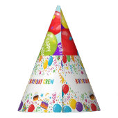 Custom Birthday Crew Party Hat - Personalisiert Ki Partyhütchen (Rückseite)