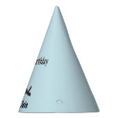 Custom birthday cute gray seal blue partyhütchen (Rechts)