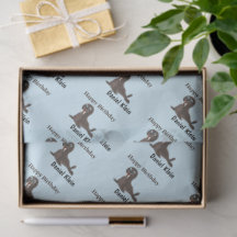 Custom birthday cute gray seal blue