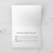 Custom Birthday Einladung mit/ Top Hat und Mustach (Innenseite)