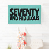 CUSTOM BIRTHDAY FABULOUS PARTY BANNER (Insitu)