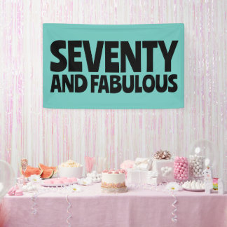 CUSTOM BIRTHDAY FABULOUS PARTY BANNER