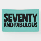 CUSTOM BIRTHDAY FABULOUS PARTY BANNER (Horizontal)