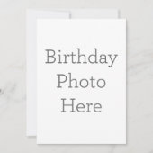 Custom Birthday Foto Einladung (Vorderseite)