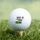 Custom Birthday Geschenk für Golfer - Fore-tee 40. Golfball (Insitu T-Shirt)