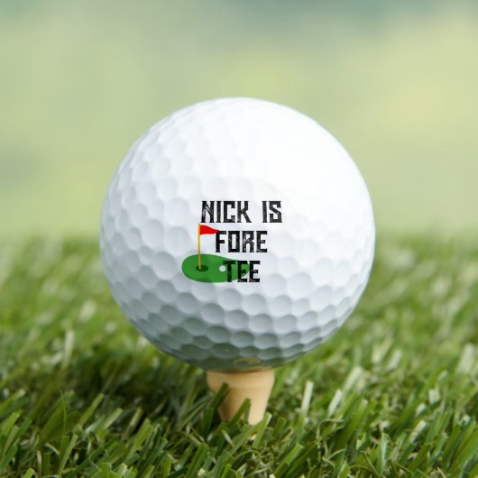 Custom Birthday Geschenk für Golfer - Fore-tee 40. Golfball (Insitu T-Shirt)