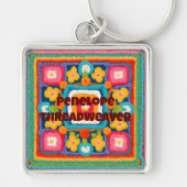 Custom Birthday Geschenke für Crocheters Mama Oma Schlüsselanhänger (Vorne)