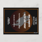 CUSTOM BIRTHDAY GHOST HALLOWEEN-PARTY FEIERUNG POSTKARTE (Rückseite)