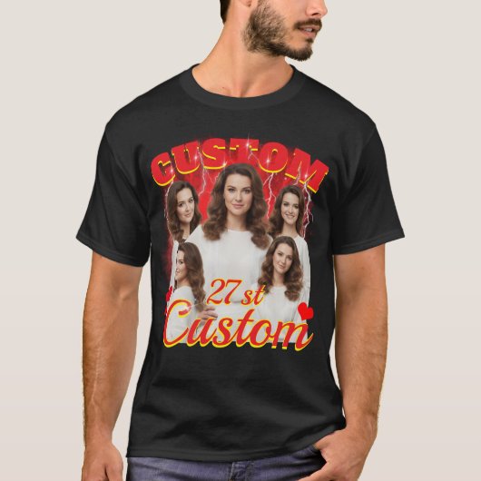 Custom birthday gift bootleg for your girlfriend  T-Shirt (Vorderseite)