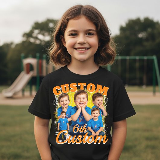 Custom birthday gift bootleg for your Kid 90s Tri-Blend Shirt