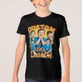 Custom birthday gift bootleg for your Kid 90s Tri-Blend Shirt (Vorderseite)