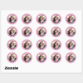 Custom Birthday Girl Photo Envelope Seal Sticker  (Blatt)