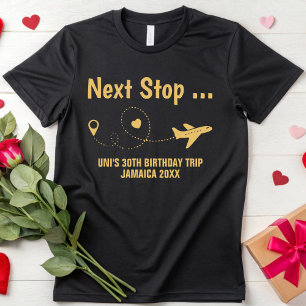 Custom Birthday Girls Reise Familie Urlaub T-Shirt