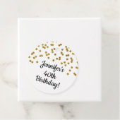 Custom Birthday Gold Confetti Geschenkanhänger (Beispiel)