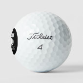 Custom Birthday Golfer noch schwingen Golfball (Logo)