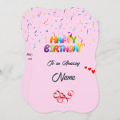 Custom Birthday Grußkarte - Schönes Design Feiertagskarte (Vorne/Hinten)