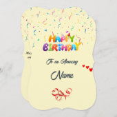 Custom Birthday Grußkarte - Schönes Design Feiertagskarte (Vorne/Hinten)
