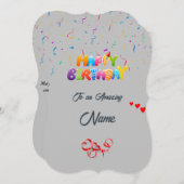 Custom Birthday Grußkarte - Schönes Design Feiertagskarte (Vorne/Hinten)