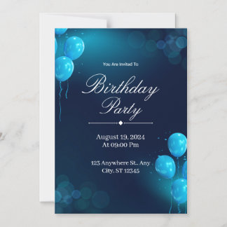 Custom Birthday Invitation Card Magneteinladung