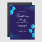 Custom Birthday Invitation Card Magneteinladung (Vorne/Hinten)