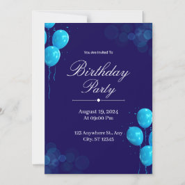 Custom Birthday Invitation Card Magneteinladung