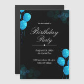 Custom Birthday Invitation Card Magneteinladung (Vorne/Hinten)