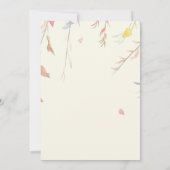 Custom Birthday Invitation with Cute Foxes Einladung (Rückseite)